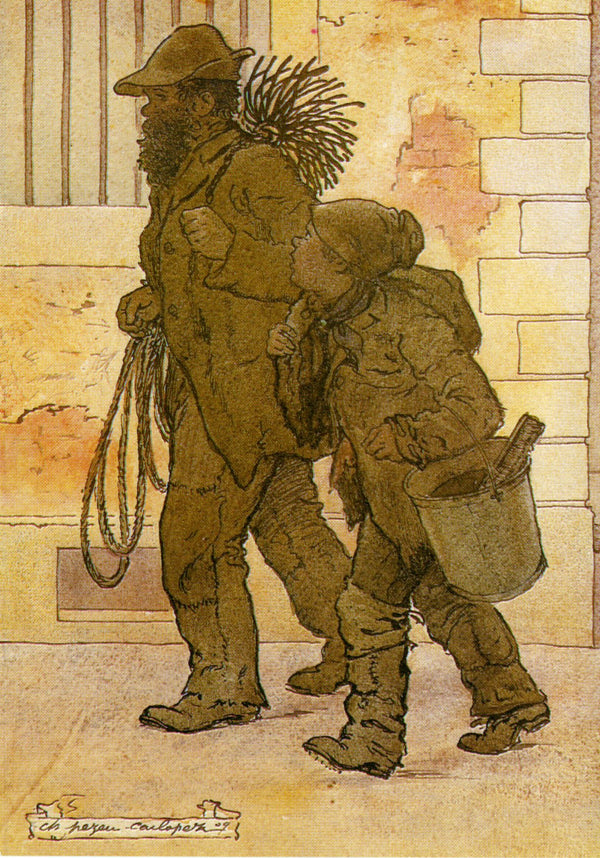 Les ramoneurs, 1909 by Pezeu Carlopez - 4 X 6 Inches (10 Postcards)