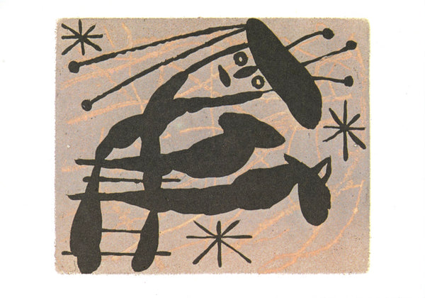 La bague d'Aurore by Joan Miro - 4 X 6 Inches (10 Postcards)