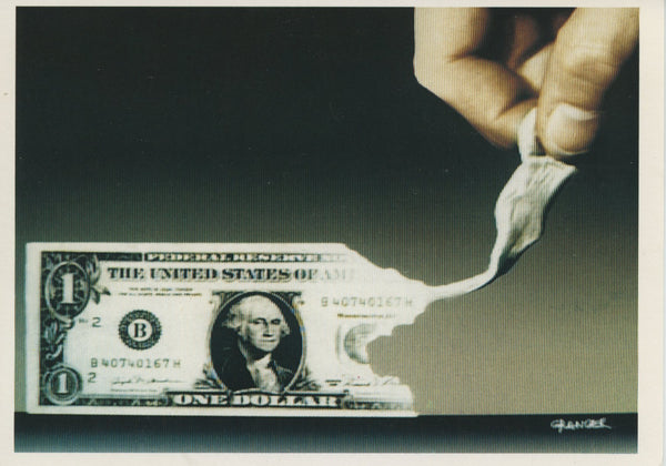 Dollar by Michel Granger - 4 X 6 Inches (10 Postcards)