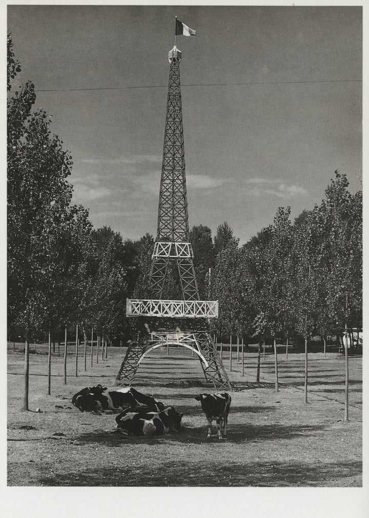 Tour Eiffel vers Villeneuve by Robert Doisneau - 4 X 6 Inches (10 Postcards)