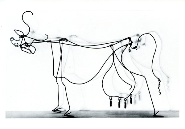 Vache Fil de fer Cow by Alexander Calder - 4 X 6 Inches (10 Postcards)