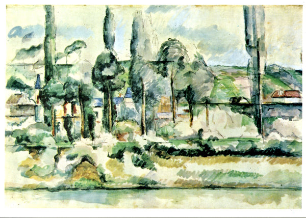 Château de Médan by Paul Cézanne - 4 X 6 Inches (10 Postcards)