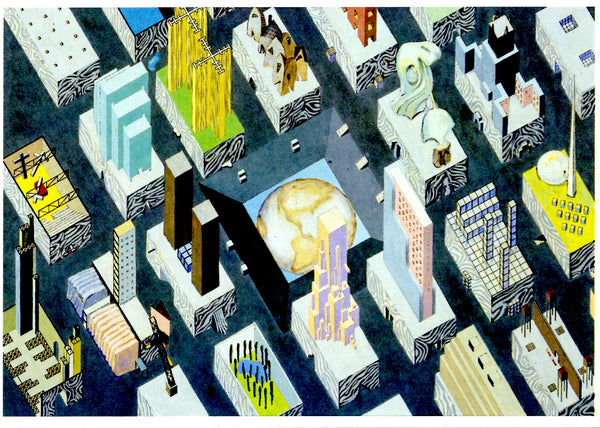 La Cité du Globe Captif by Rem Koolhaas et Zoé Zenghelis - 4 X 6 Inches (10 Postcards)
