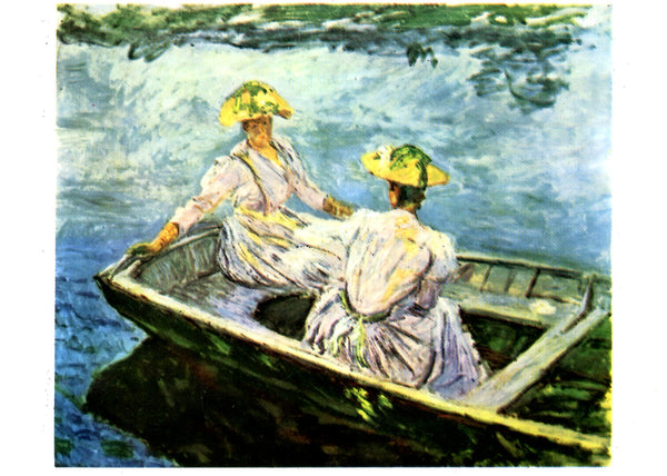 La barque bleue, 1885 by Claude Monet - 4 X 6 Inches (10 Postcards)