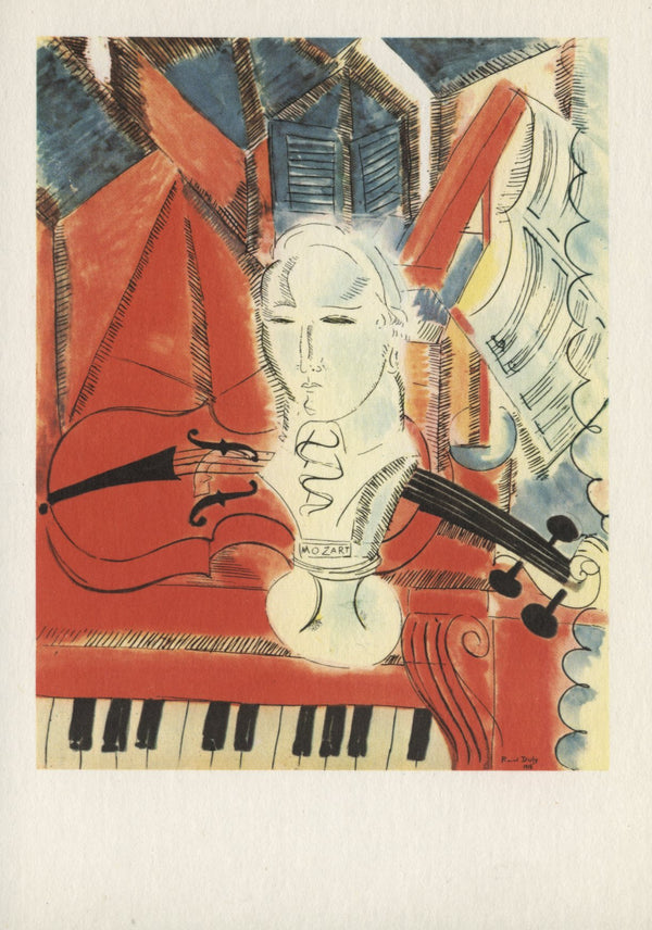 Hommage à Mozart, 1915 by Raoul Dufy - 4 X 6 Inches (10 Postcards)