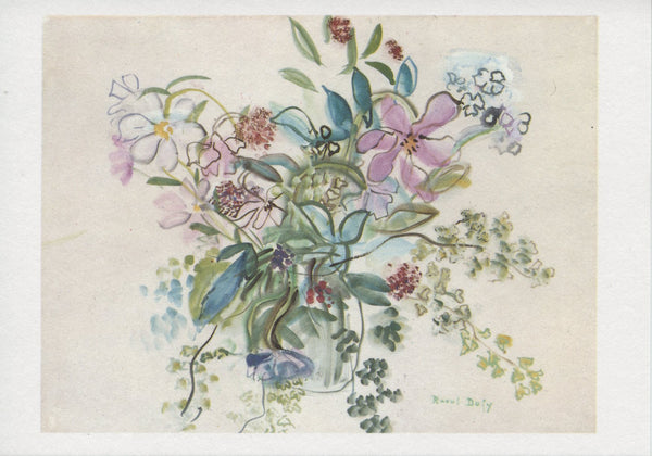 Le Bouquet aux Clématites by Raoul Dufy - 4 X 6 Inches (10 Postcards)