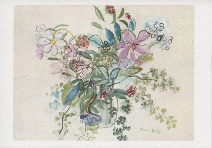Le Bouquet aux Clématites by Raoul Dufy - 4 X 6 Inches (10 Postcards)