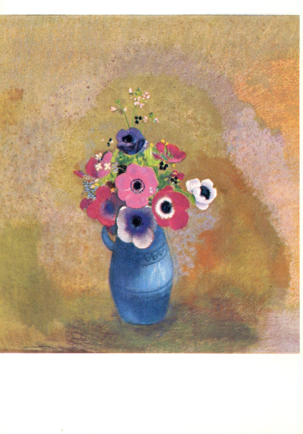 Bouquet d'anémones by Odilon Redon - 4 X 6 Inches (10 Postcards)