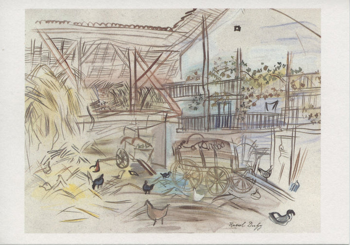 La Grange by Raoul Dufy - 4 X 6 Inches (10 Postcards)