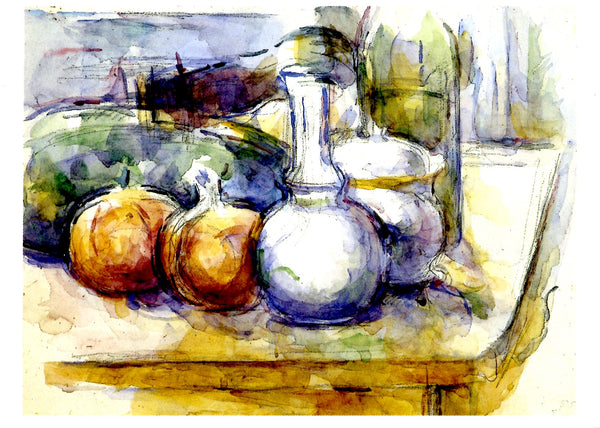 Nature morte à la carafe by Paul Cézanne - 4 X 6 Inches (10 Postcards)