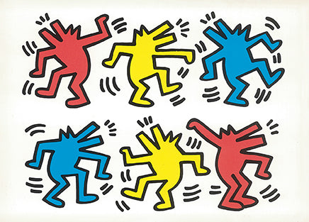 Untitled, 1984 by Keith Haring - 4 X 6 Inches (10 Postcards)