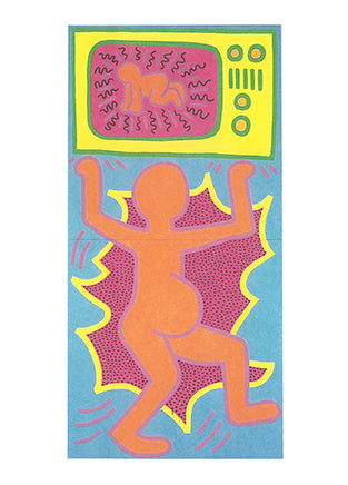 Sans Titre, 1984 by Keith Haring - 4 X 6 Inches (10 Postcards)