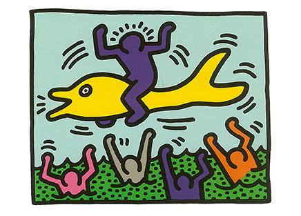 Untitled, 1987 by Keith Haring - 4 X 6 Inches (10 Postcards)