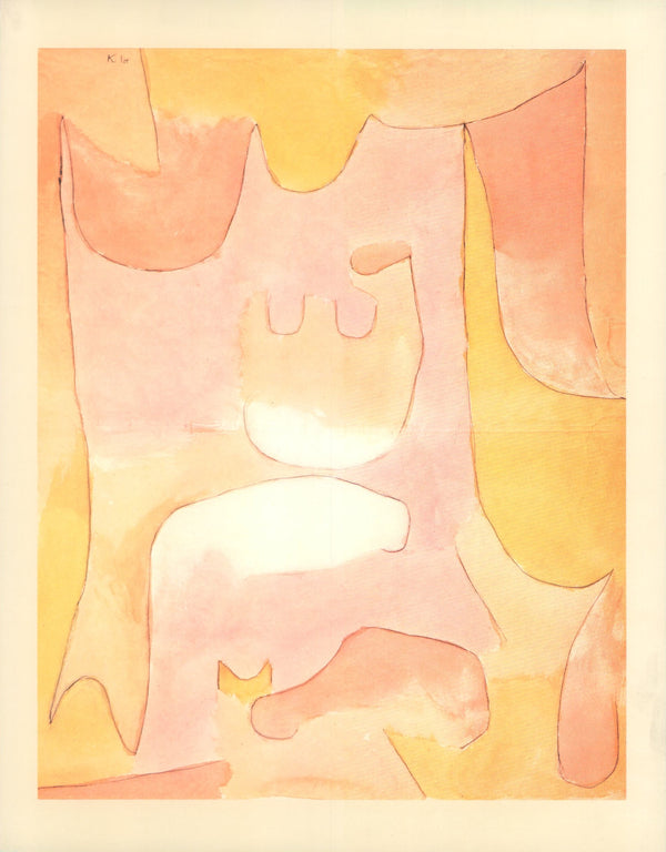 Cat's Idyll, 1939 by Paul Klee - 10 X 12 Inches (Art Print)