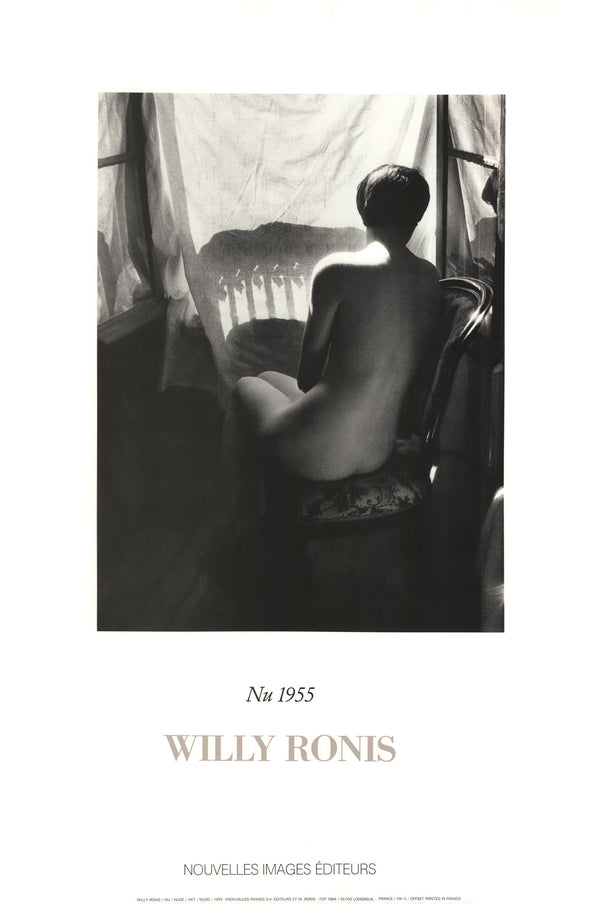 Nu, 1955 by Willy Ronis - 18 X 27 Inches (Art Print)