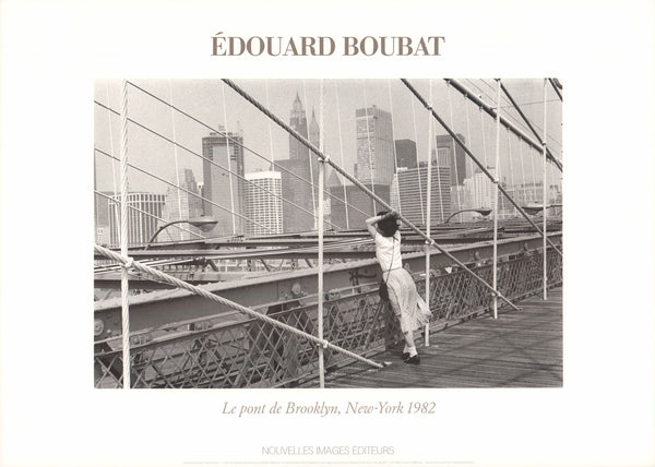 Brooklyn Bridge New York, 1982 by Edouard Boubat - 20 X 26 Inches (Art Print)