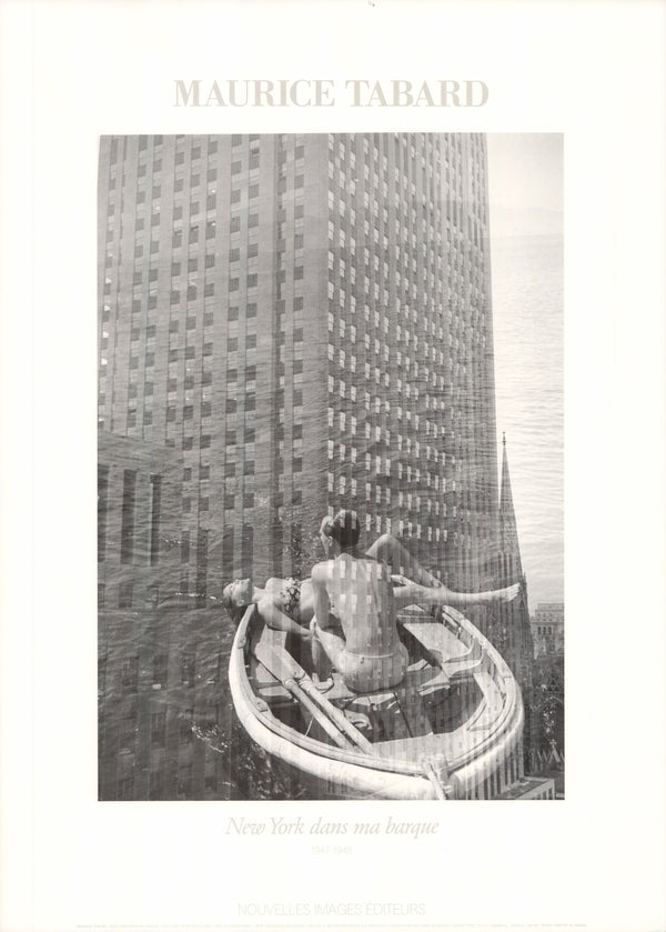 New York in my Boat, 1947-48 by Maurice Tabard - 20 X 28 Inches (Art Print)