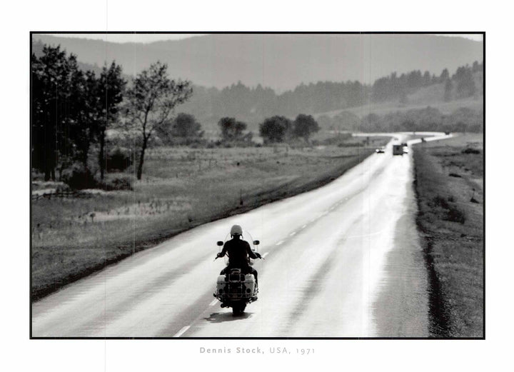 On the Road, 1971 by Dennis Stock - 20 X 28 Inches (Offset Lithograph)