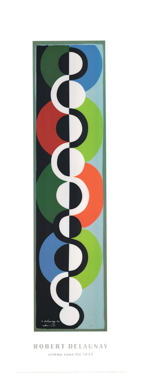 Endless Rhythm, 1934 by Robert Delaunay - 18 X 47 Inches (Offset Lithograph)