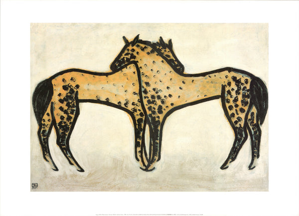 Horses, 1950 by Sanyu - 20 X 28 Inches (Art Print)