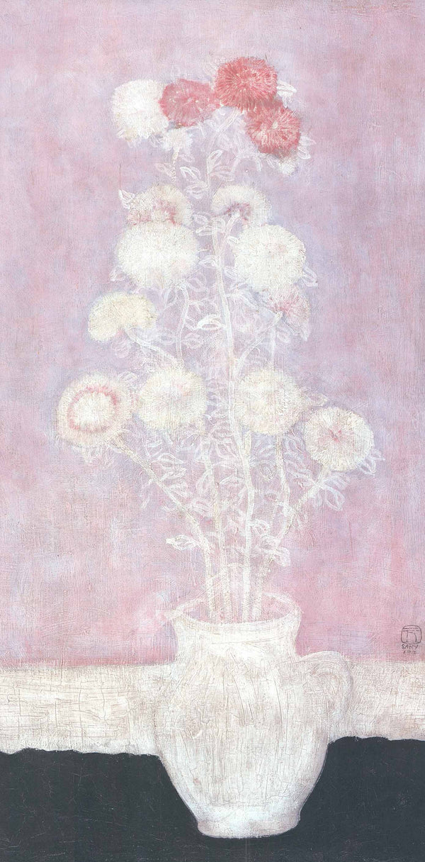 The Silver Thistles, 1929 by Sanyu - 20 X 40 Inches (Silkscreen)