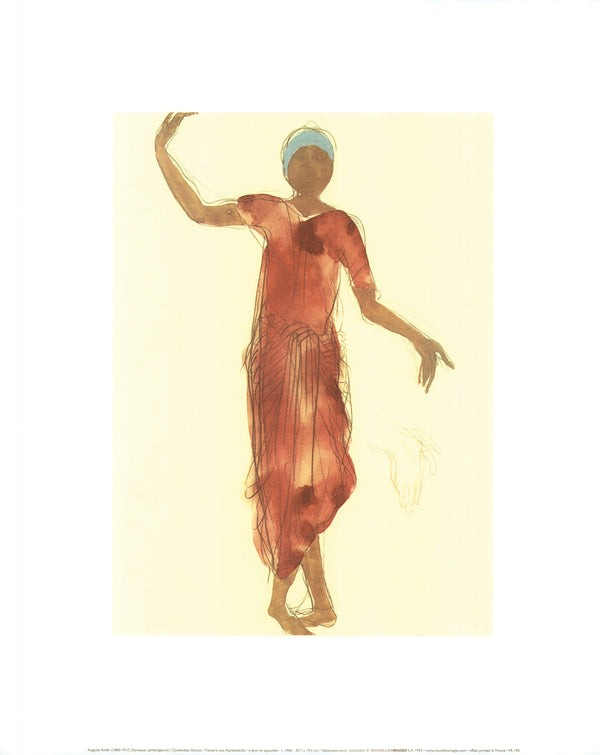 Cambodian Dancer, 1906 by Auguste Rodin - 16 X 20 Inches (Fine Art Print)