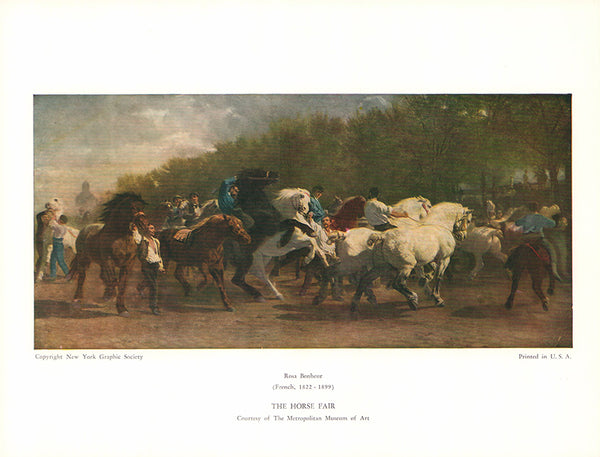 The Horse Fair by Rosa Bonheur - 10 X 13 Inches (Art Print)
