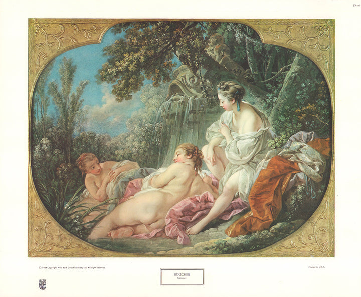 Summer by Francois Boucher - 14 X 17 Inches (Art Print)