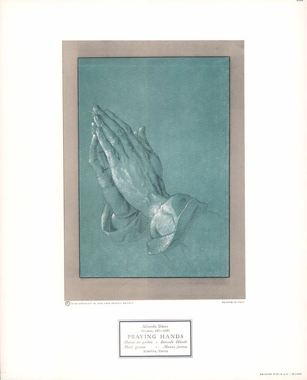 Praying Hands by Albrecht Durer - 10 X 12 Inches (Art Print)