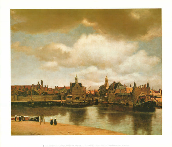 View of Delft by Jan Vermeer - 22 X 25 Inches (Art Print)