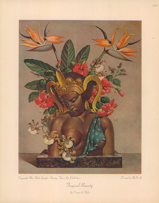 Tropical Bounty, 1947 by Cosmo de Salvo - 8 X 10 Inches (Art Print)