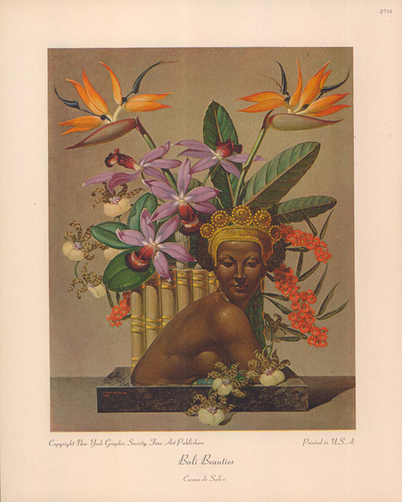 Bali Beauties, 1943 by Cosmo de Salvo - 8 X 10 Inches (Art Print)