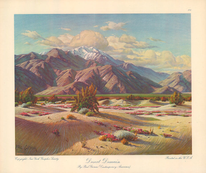 Desert Domain by Paul Grimm - 12 X 14 Inches (Art Print)