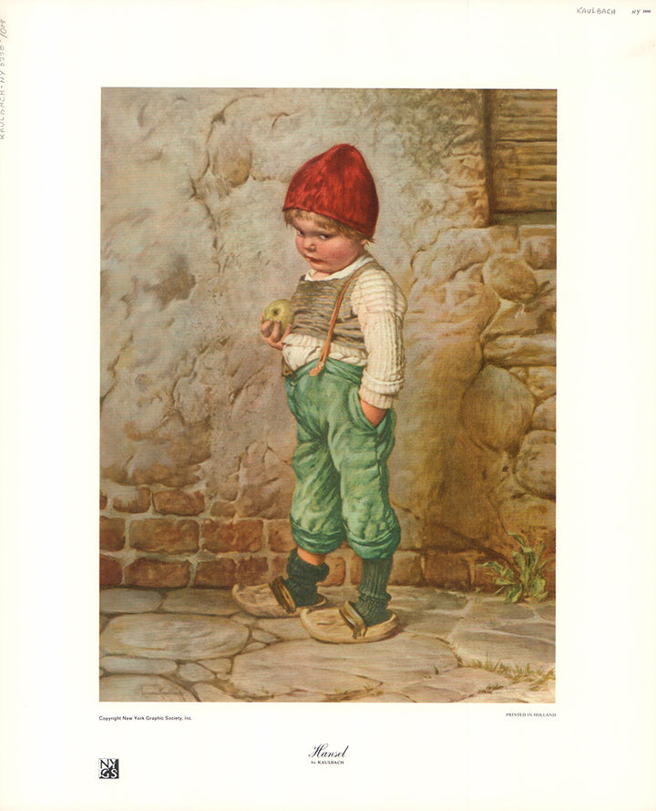 Hansel by Kaulbach - 13 X 16 Inches (Art Print)