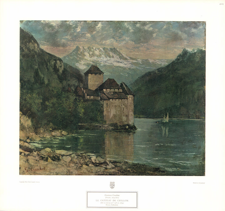 Le Chateau de Chillon by Gustave Courbet - 16 X 17 Inches (Art Print)