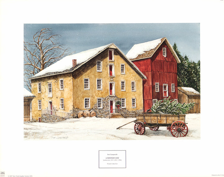 A Winters Day by Dan Campanelli - 15 X 18 Inches (Art Print)