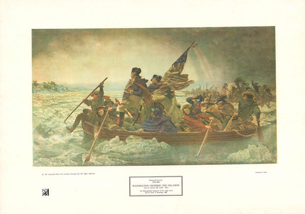 Washington Crossing the Delawre by Emmanuel Leutze - 15 X 18 Inches (Art Print)