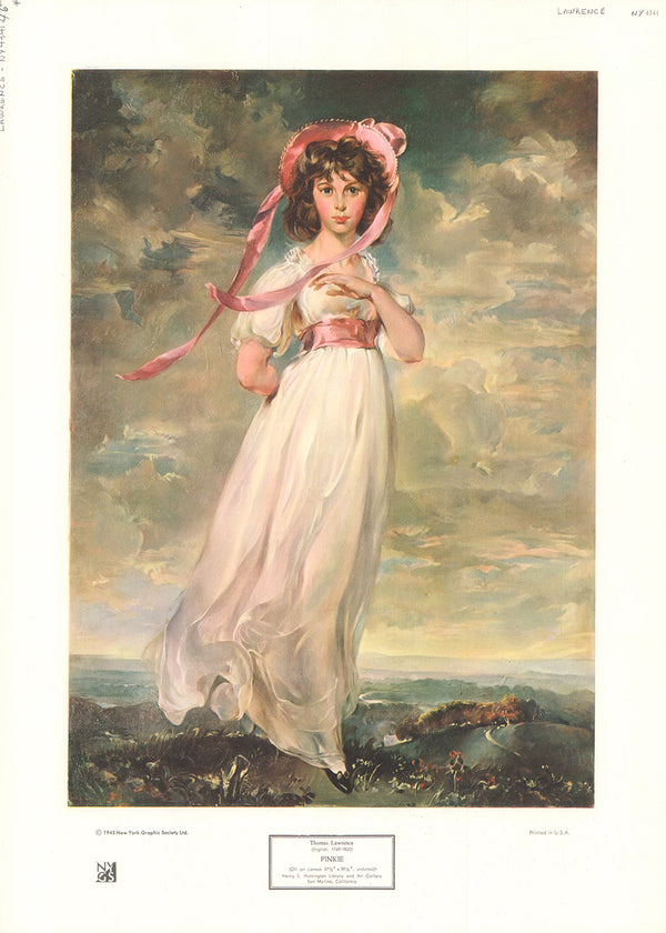 Pinkie by Thomas Lawrence - 13 X 18 Inches (Art Print)