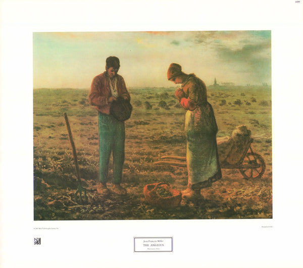 The Angelus by Jean Francois Millet - 16 X 18 Inches (Art Print)