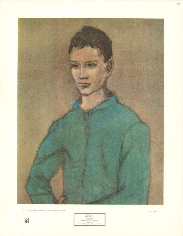 Blue Boy by Pablo Picasso - 14 X 18 Inches (Art Print)