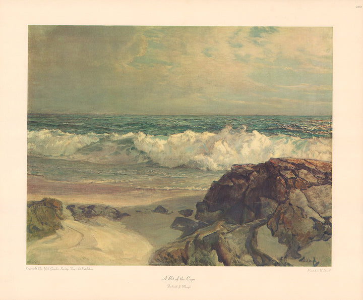 A Bit of the Cape by Frederick J. Waugh - 14 X 17 Inches (Art Print)