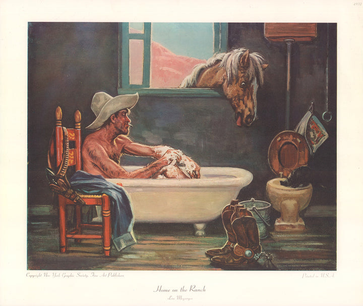 Home on the Ranch by Lon Megargee - 15 X 18 Inches (Art Print)