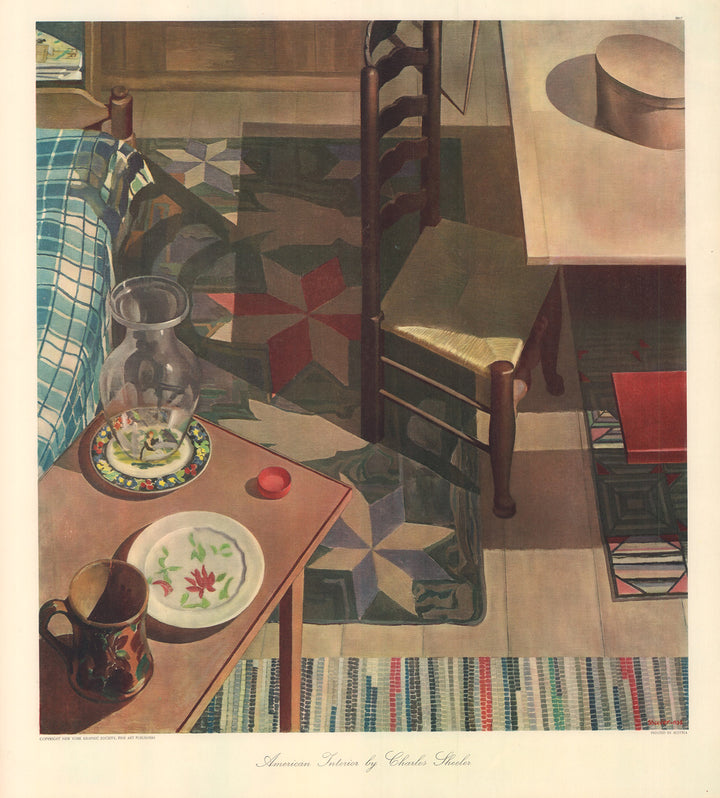American Interior 1934 by Charles Sheeler - 20 X 22 Inches (Art Print)
