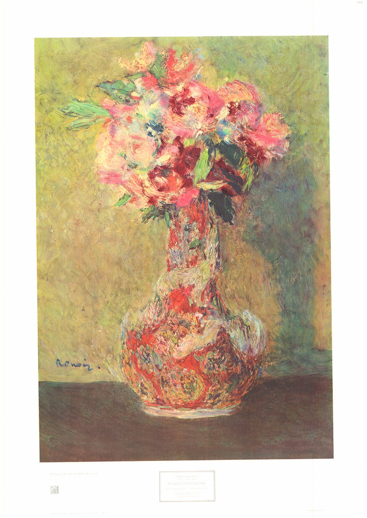 Bouquet dans un Vase by Pierre Auguste Renoir - 18 X 26 Inches (Art Print)