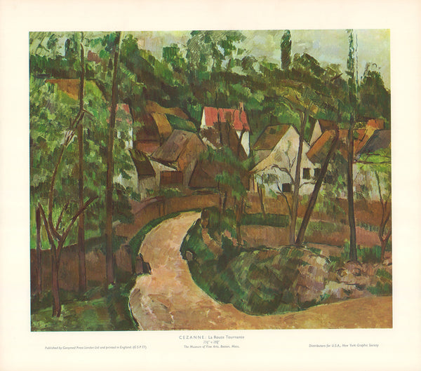 La Route Tournante by Cezanne - 15 X 17 Inches (Art print)