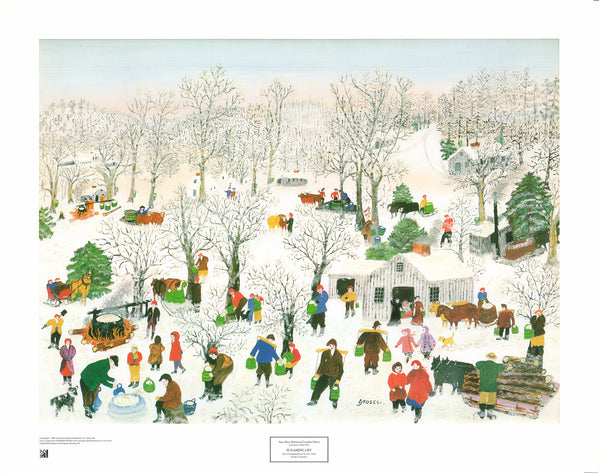 Sugaring Off by Anna Mary Robertson Moses - 23 X 29 Inches (Art Print)