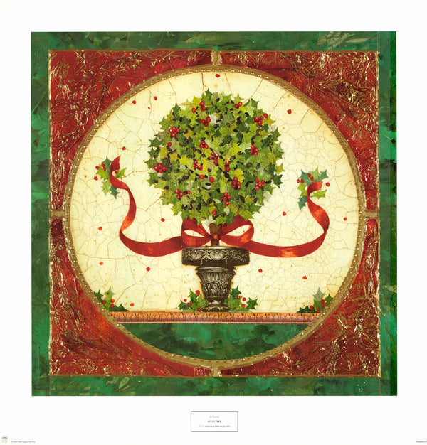 Holly Tree by Jan Pashley - 26 X 27 Inches (Art Print)