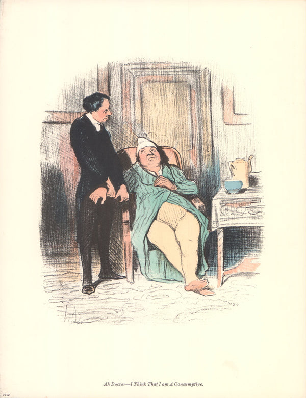 Ah Doctor by Honore Daumier - 10 X 13 Inches (Art Print)