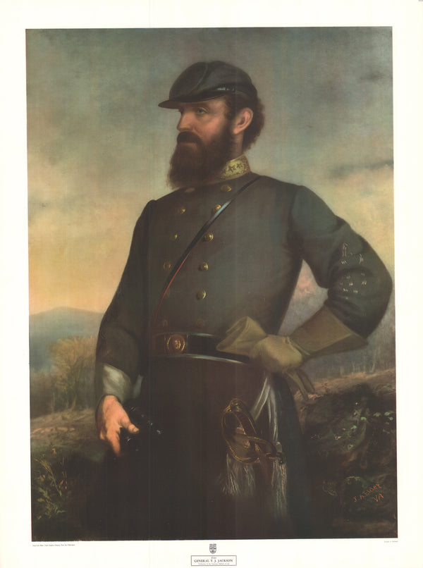 General T. J. Jackson by Elder - 26 X 34 Inches (Art Print)