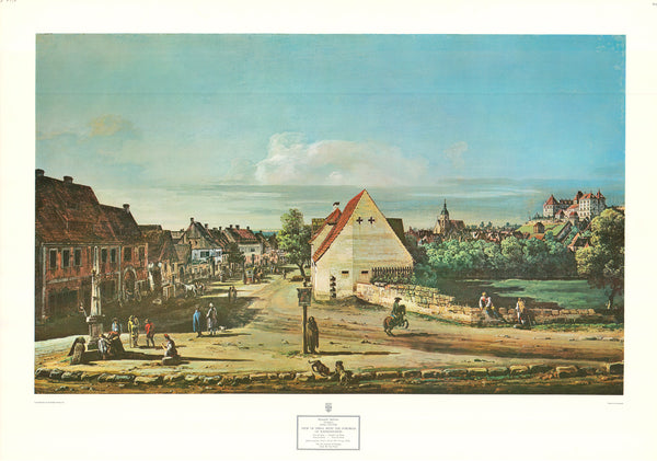 View of Pirna with the Fortress of Sonnenschein by Bernardo Bellotto - 25 X 36 Inches (Art Print)